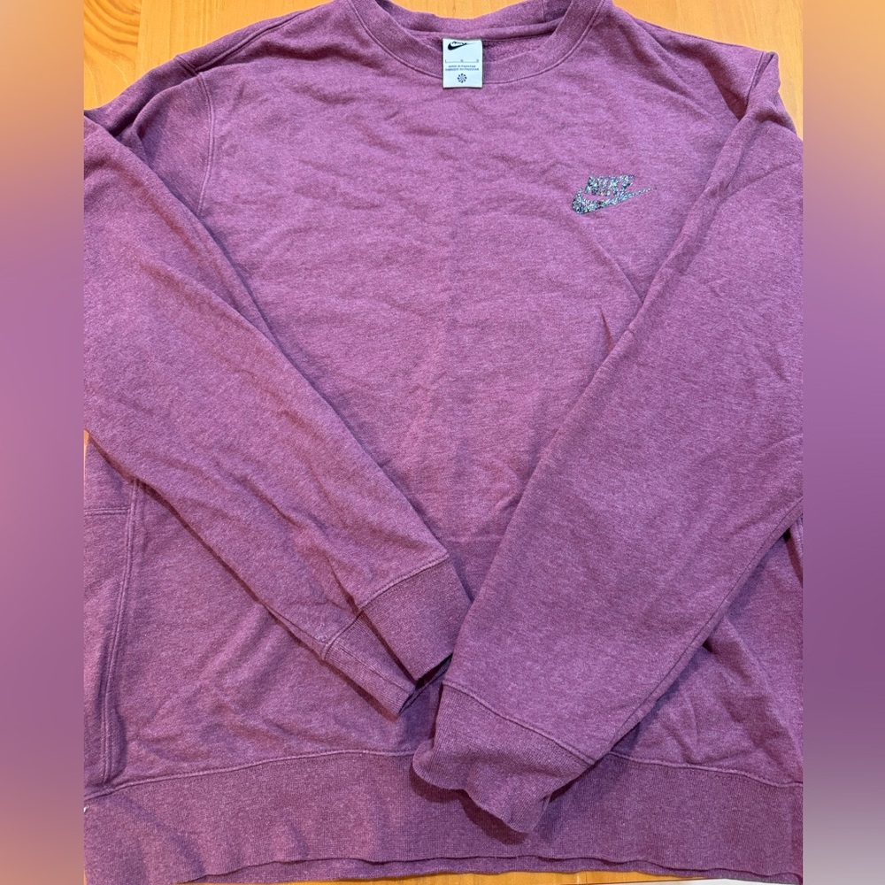 Nike Purple/Heather Sweatshirt (unisex) Sz Large